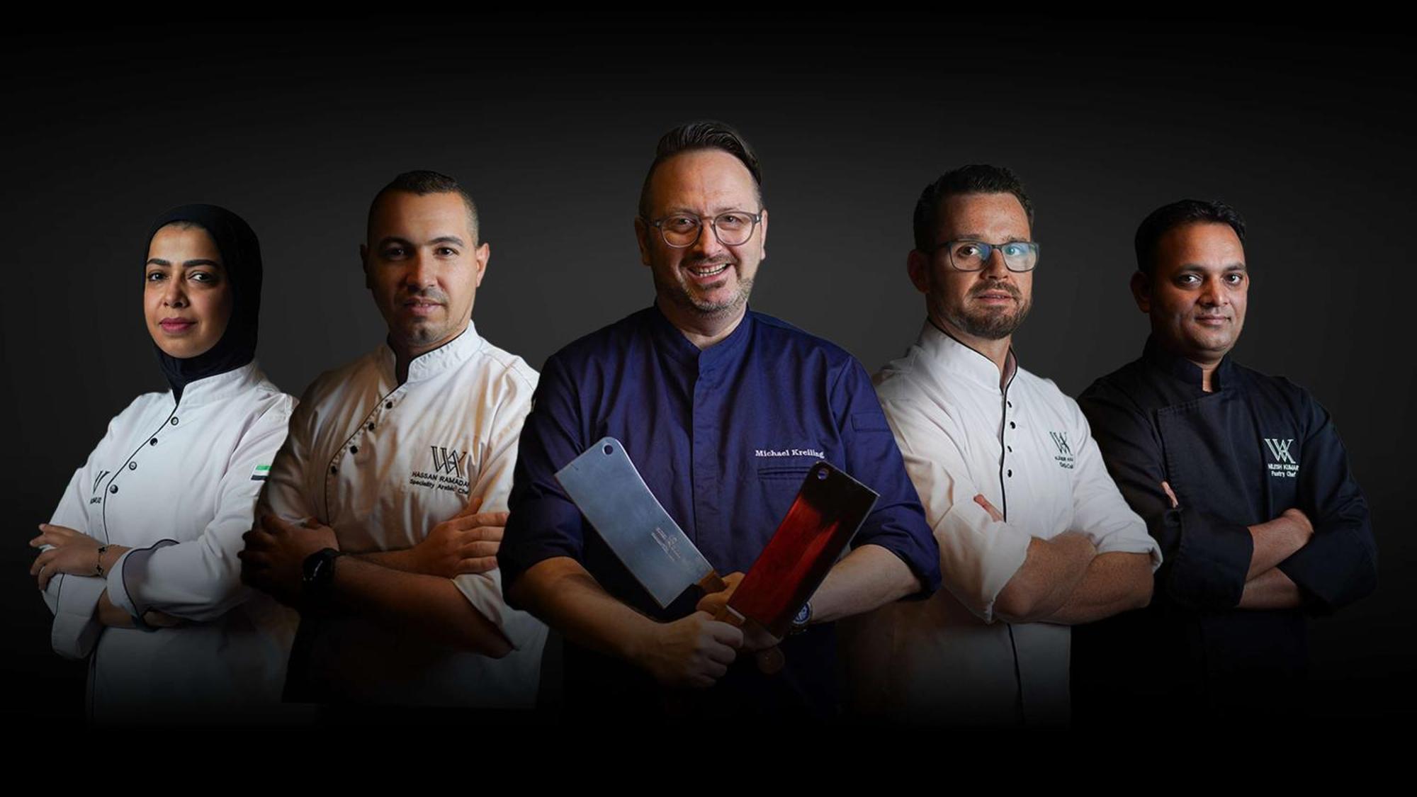 Waldorf Astoria Ras Al Khaimah Eksteriør billede Chef team of the restaurant